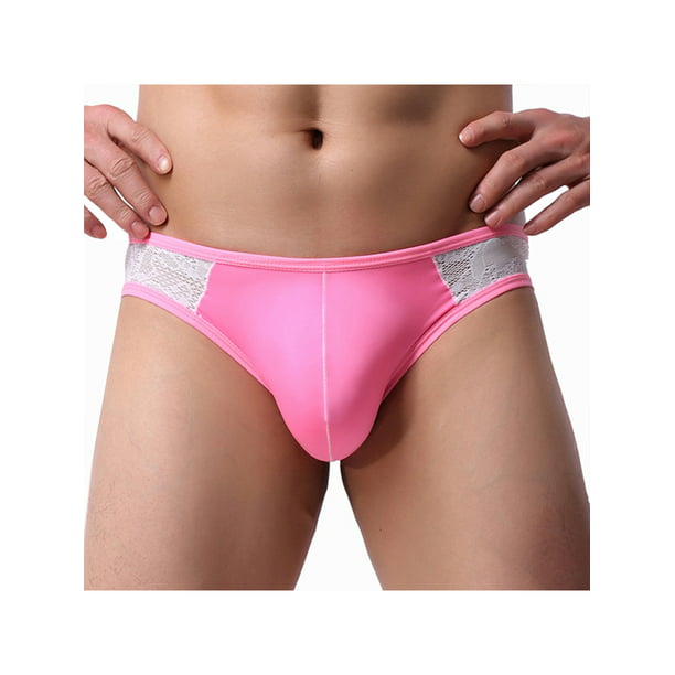 3 Pack Men/'s Thong Briefs Sheer Pouch Underwear T-Back G-string Pants Underpants